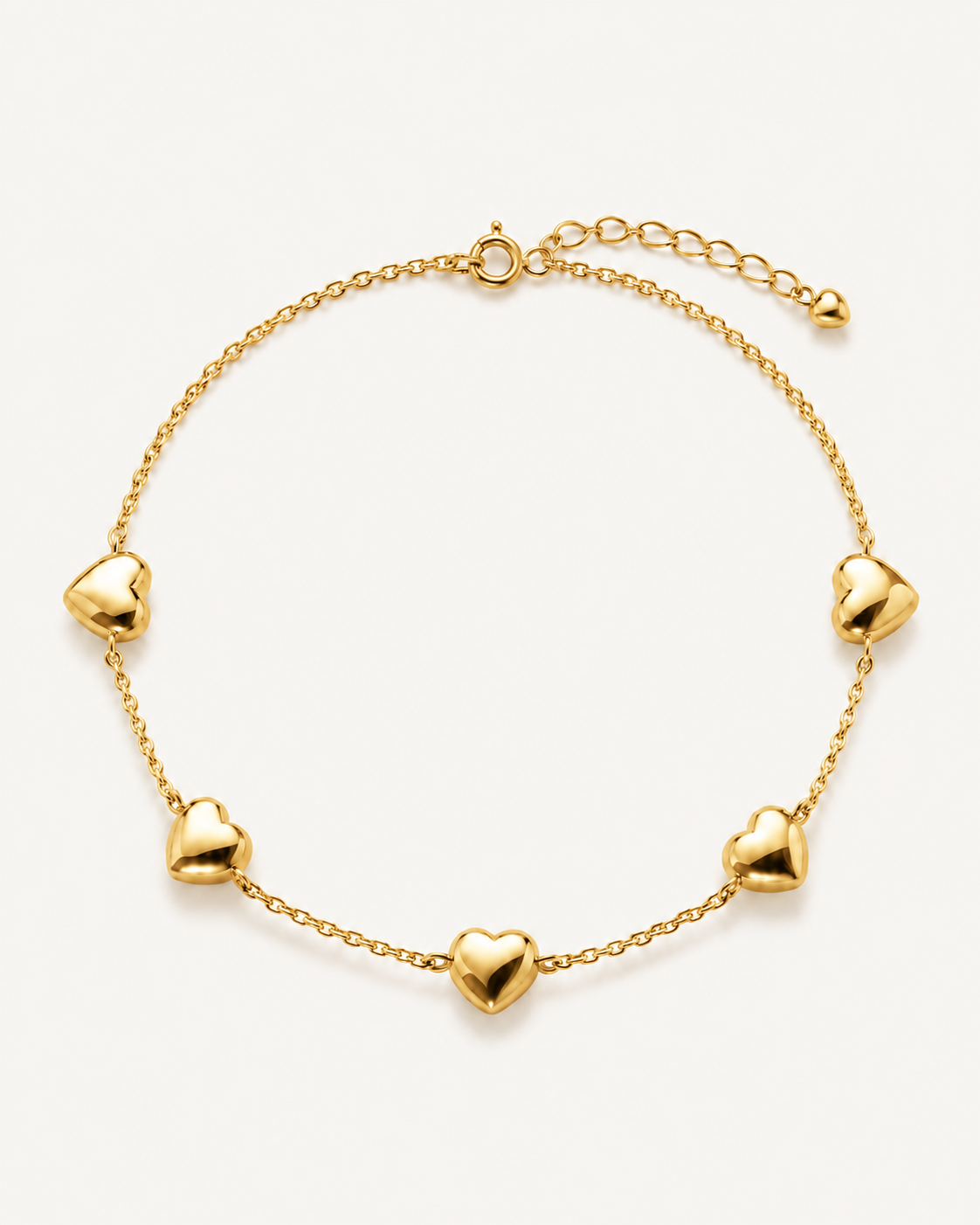 Heart Charm Bracelet