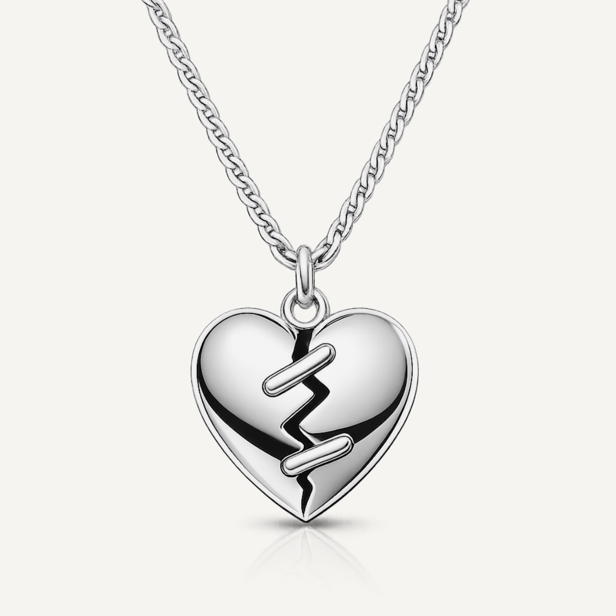 Stitched Heart Necklace