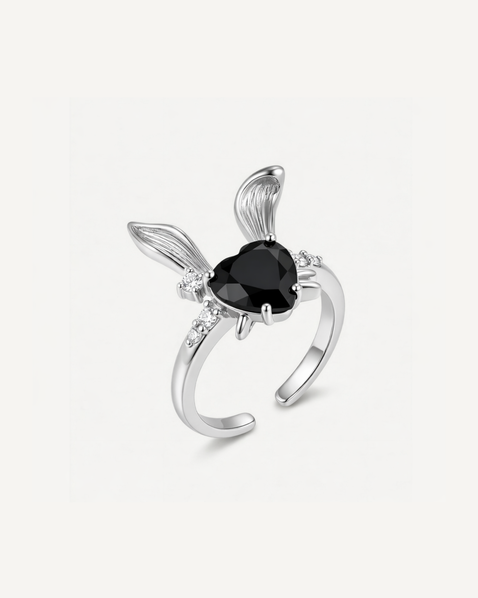 Noir Bunny Ring