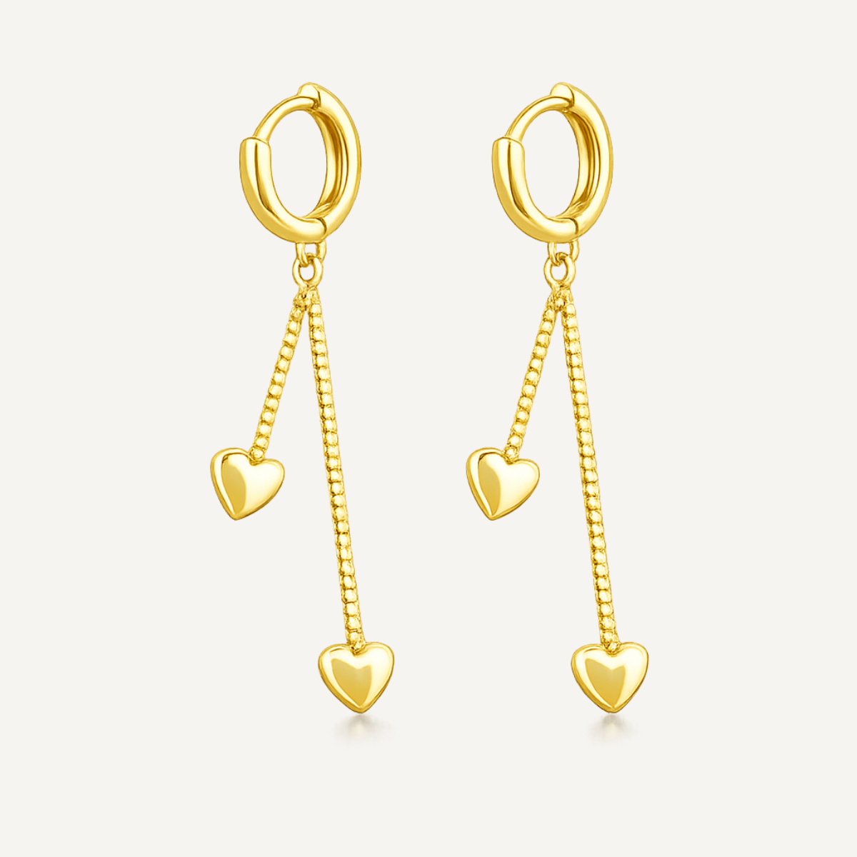 Heart Drop Earrings