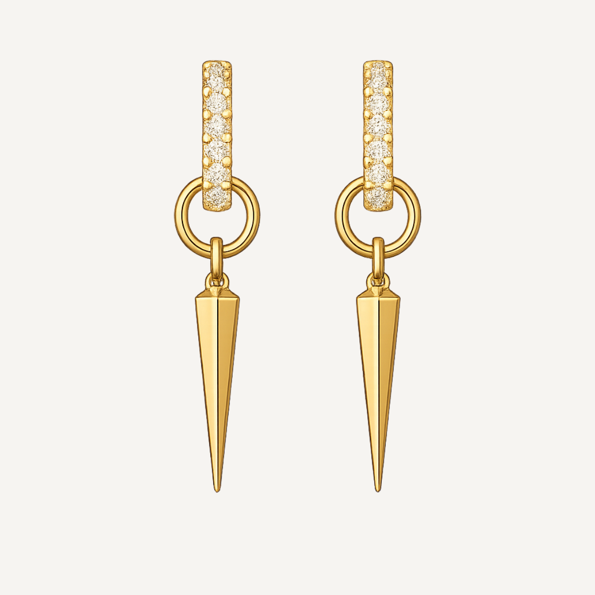 Stjärnbelysta spikörhängen