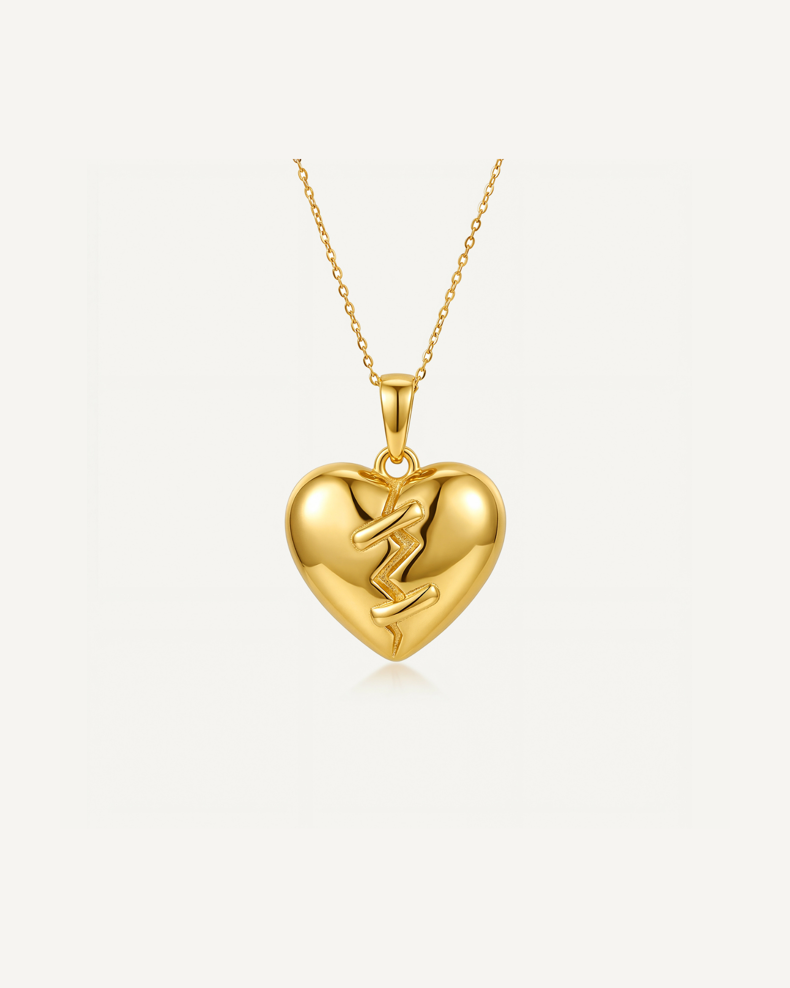 Stitched Heart Necklace