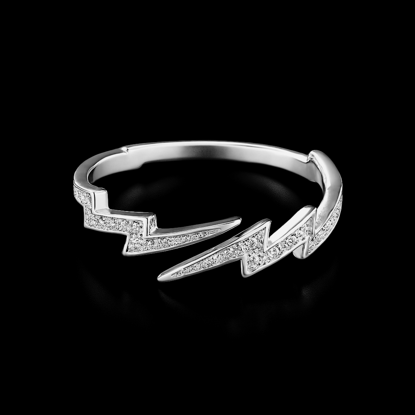 Dual Lightning Bolt Ring