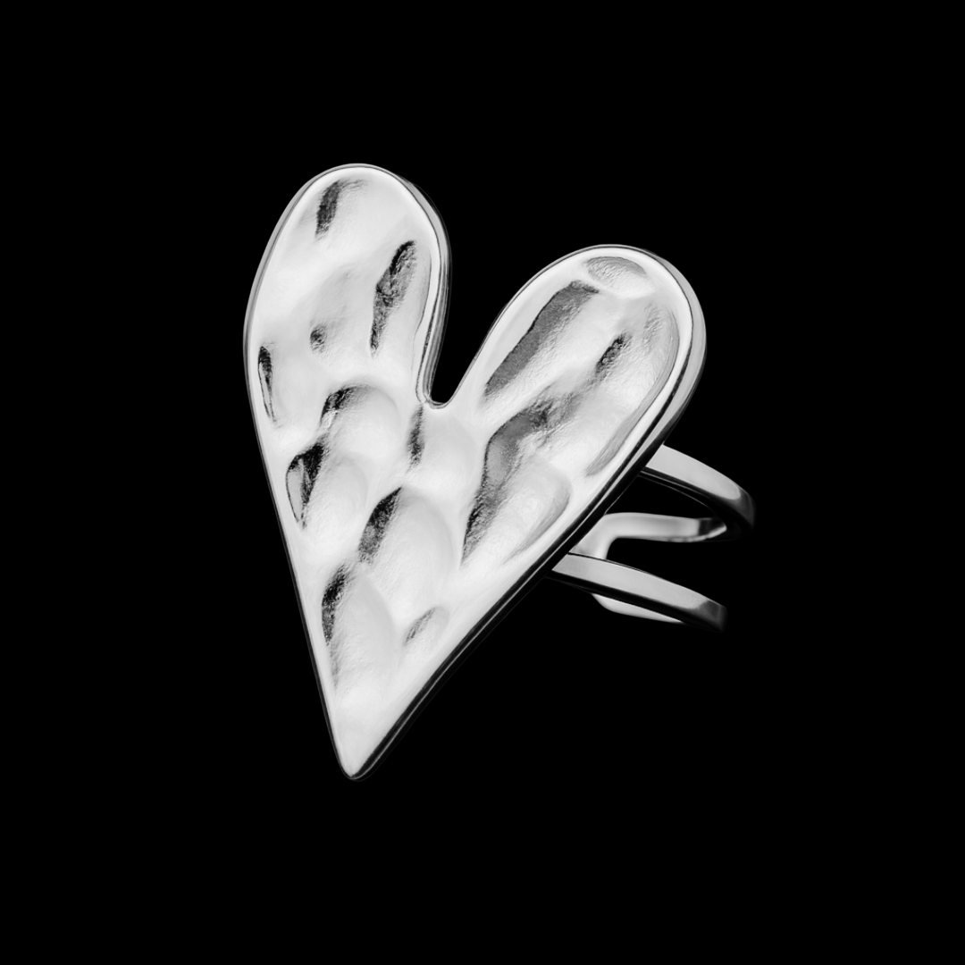 Melted Heart Ring