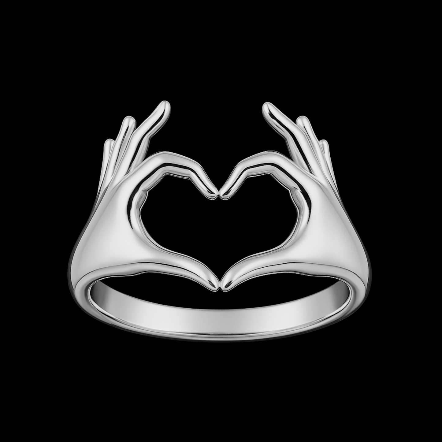 Heart Hands Ring