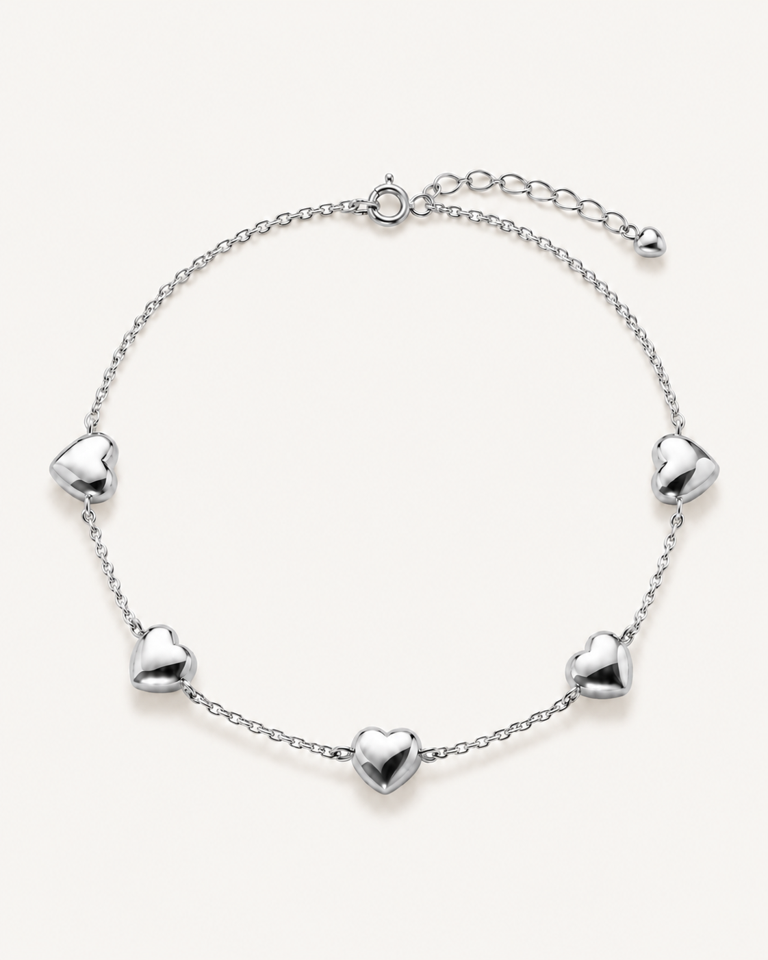 Heart Charm Bracelet