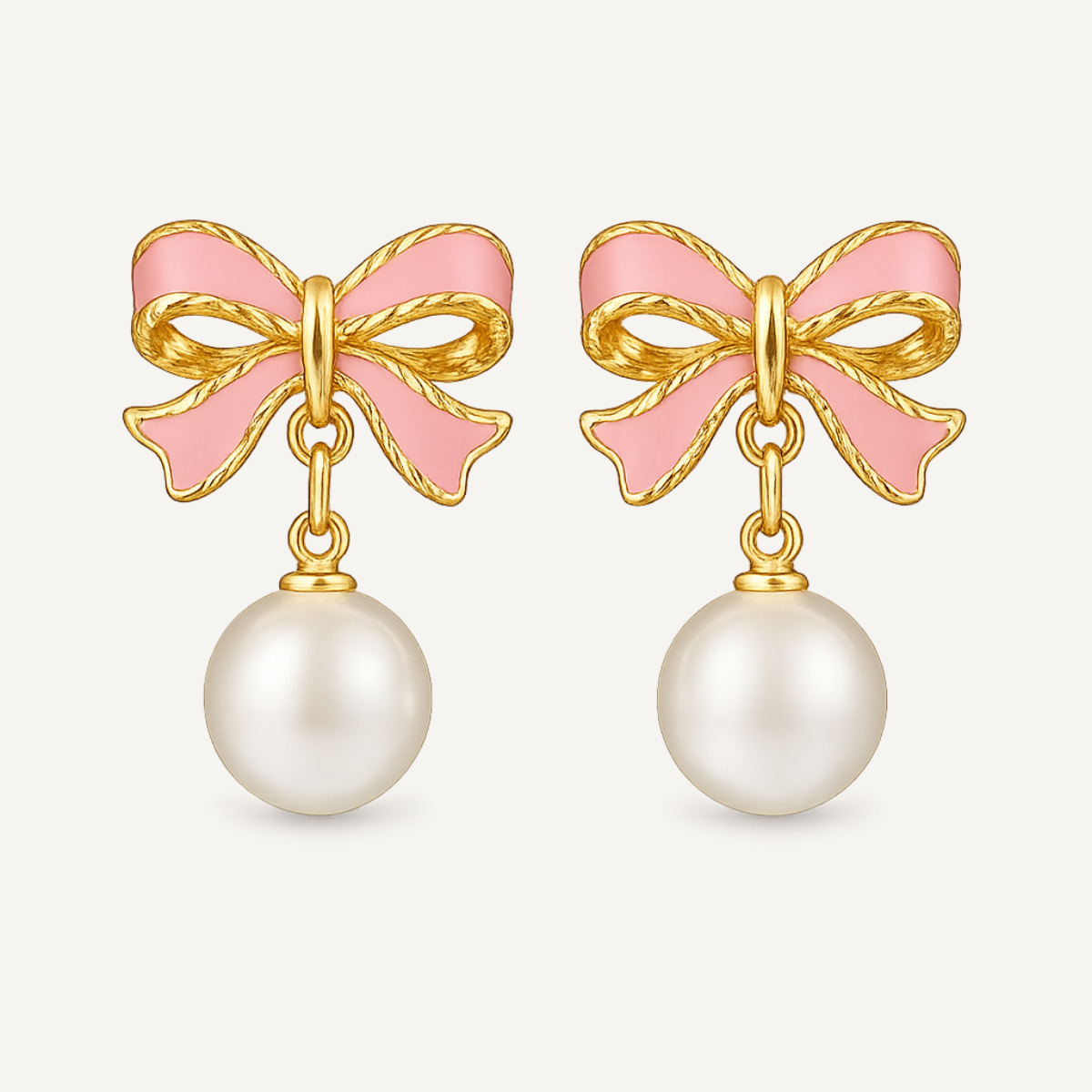Bow Pearl Earrings