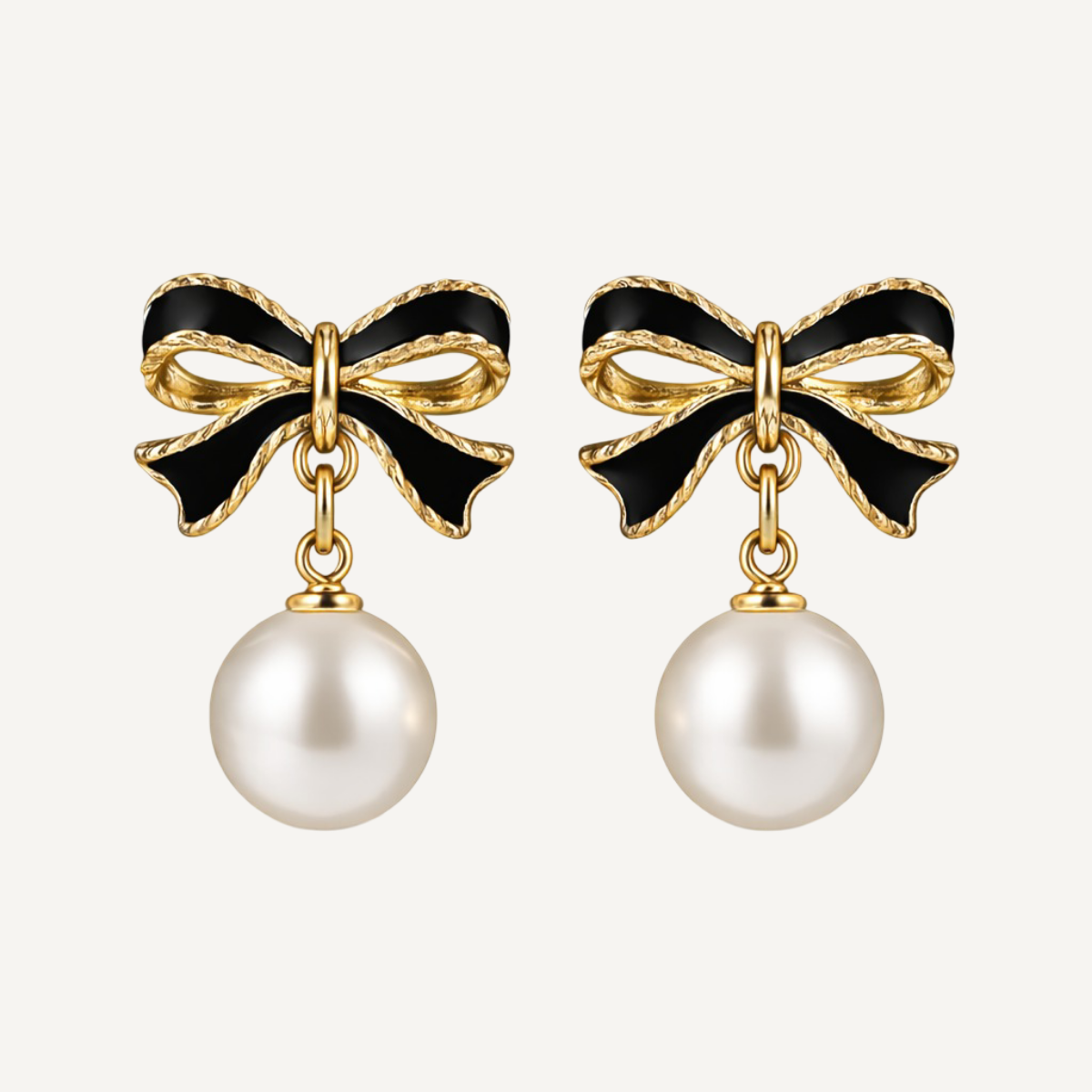 Bow Pearl Earrings
