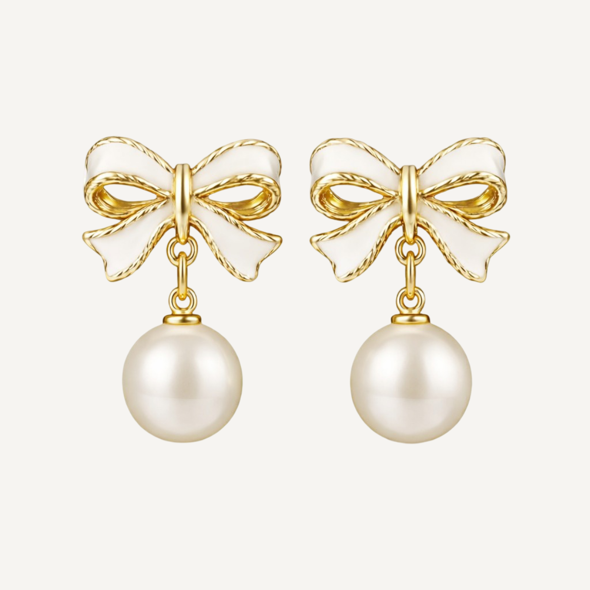 Bow Pearl Earrings