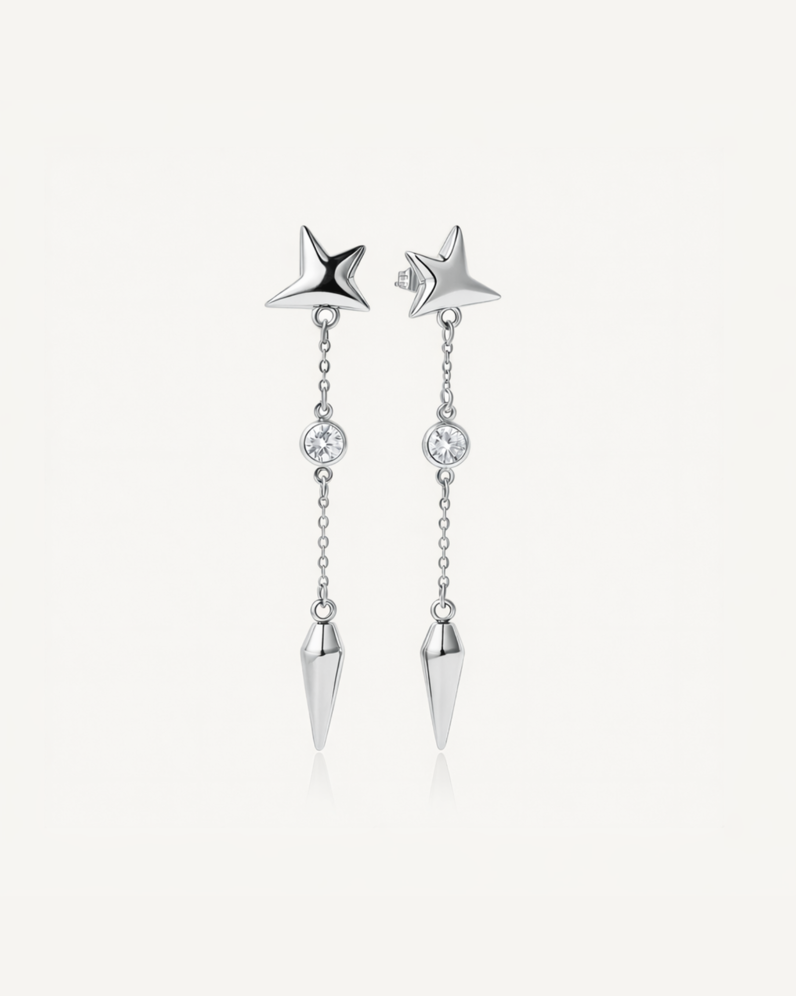 Star Spike Drop Earrings