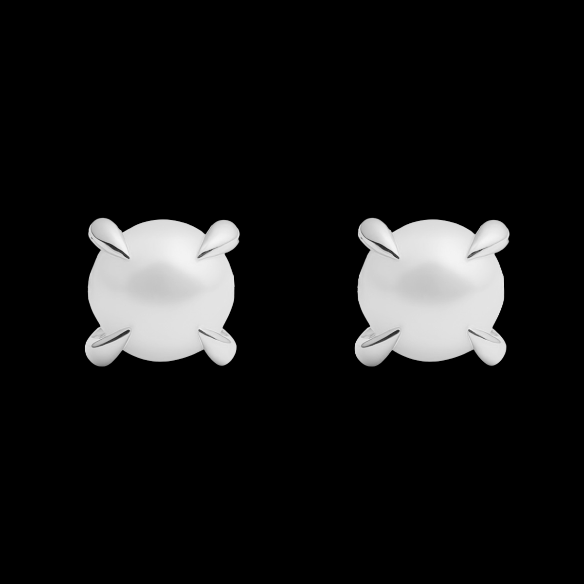 Pearl Fang Stud Earrings