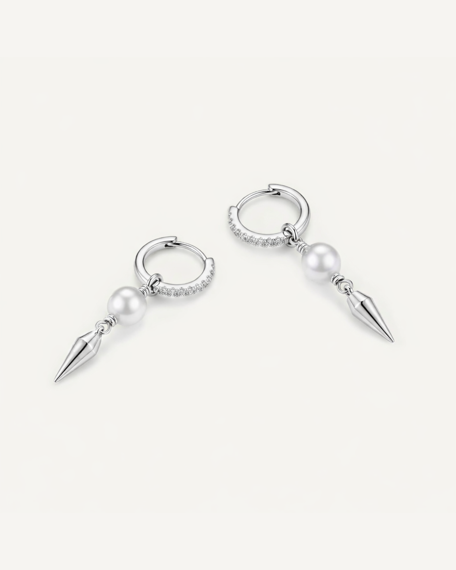 Pearl Spike Glow Earrings
