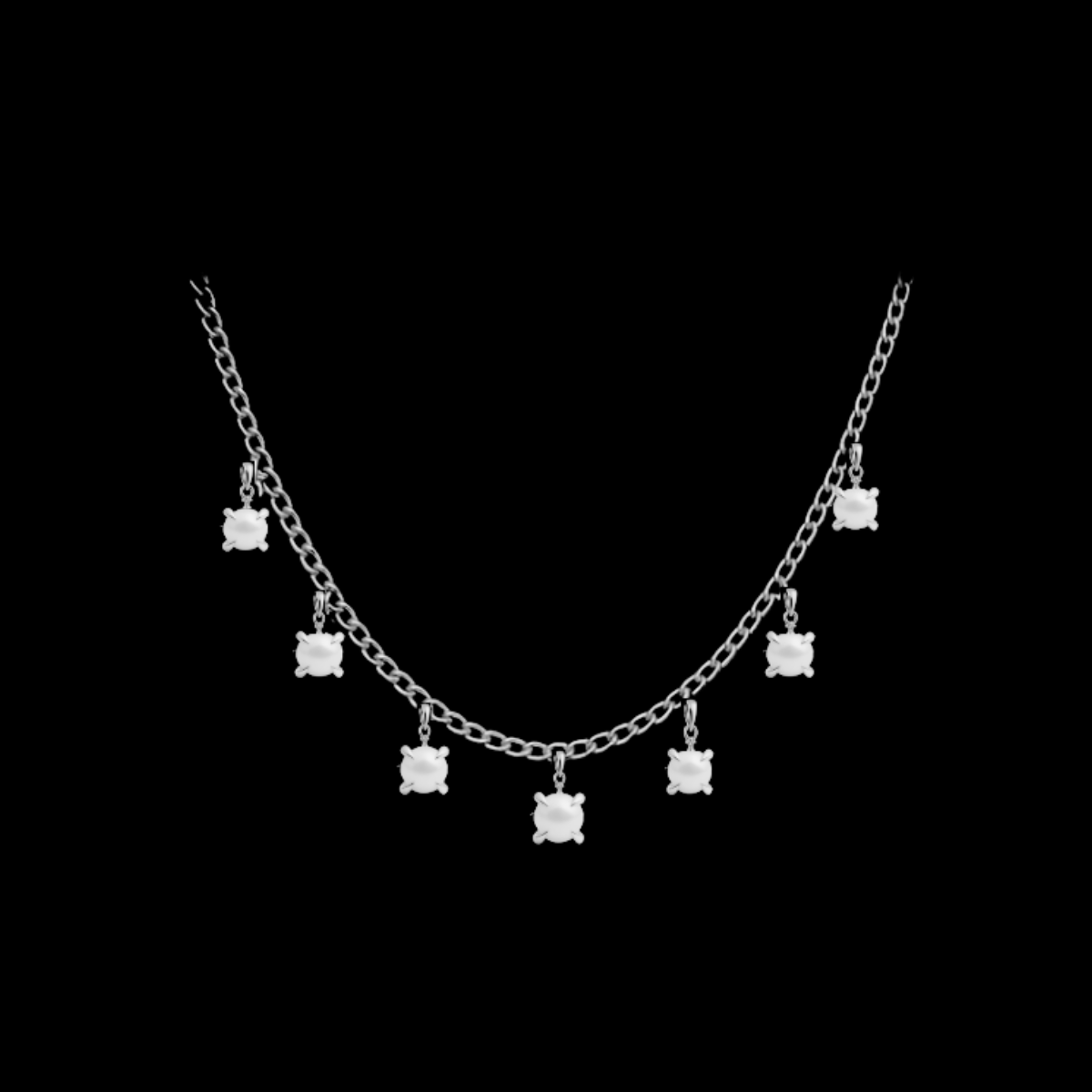 Pearl Fang Cascade Necklace