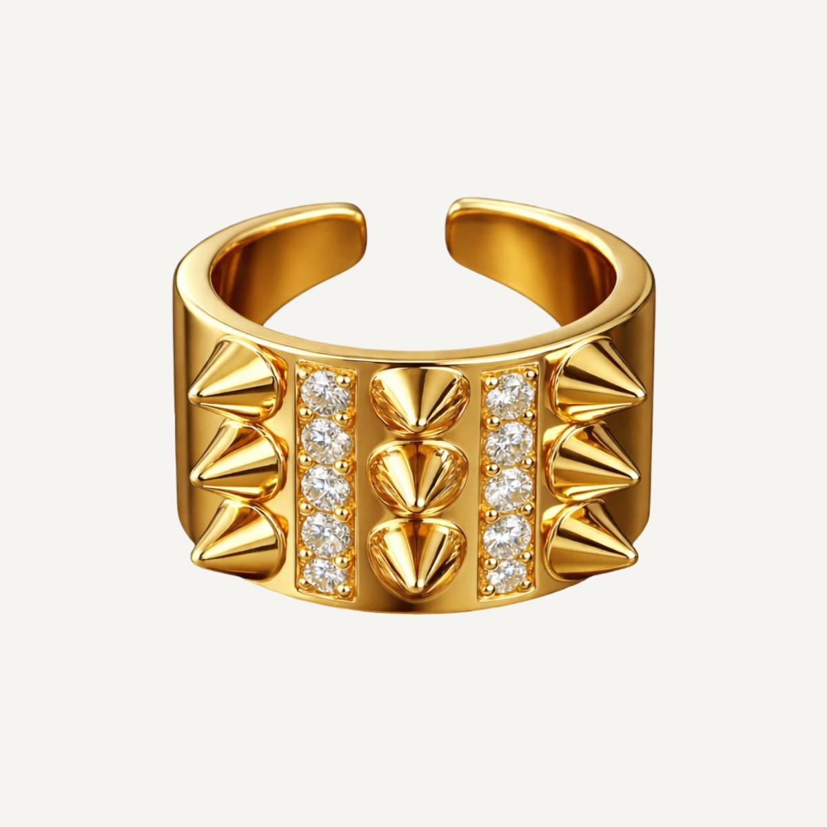 Ring med edgy elegans