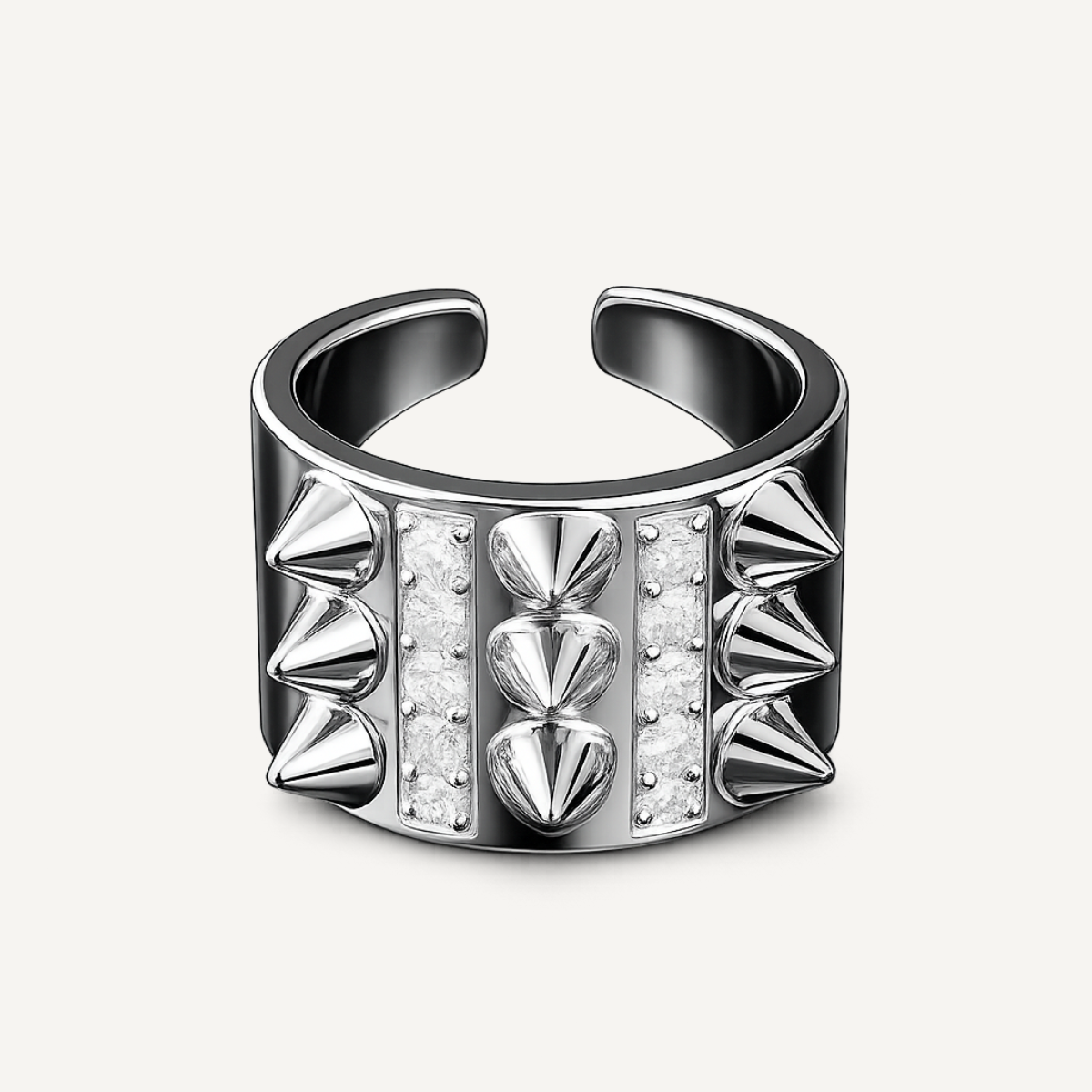 Ring med edgy elegans