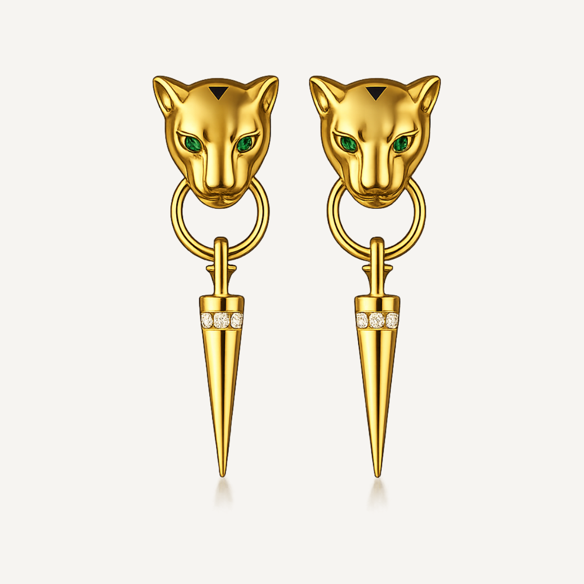 Leopard Drop Earrings