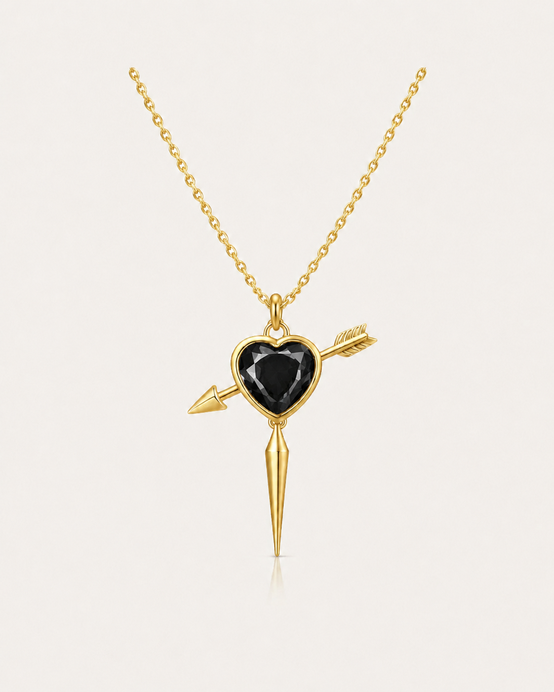 Heartpierced Spike Necklace