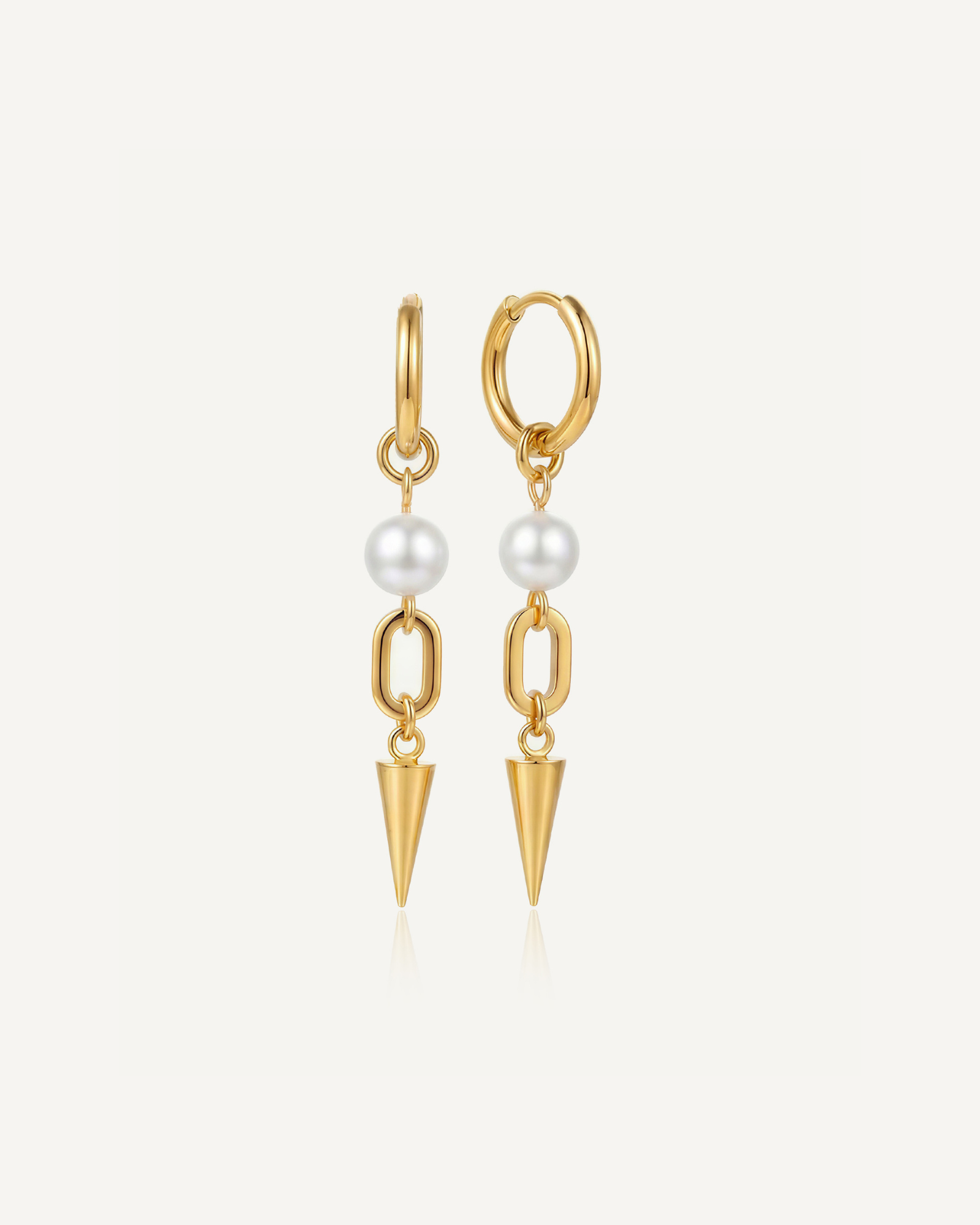 Pearl Spike Bold Earrings