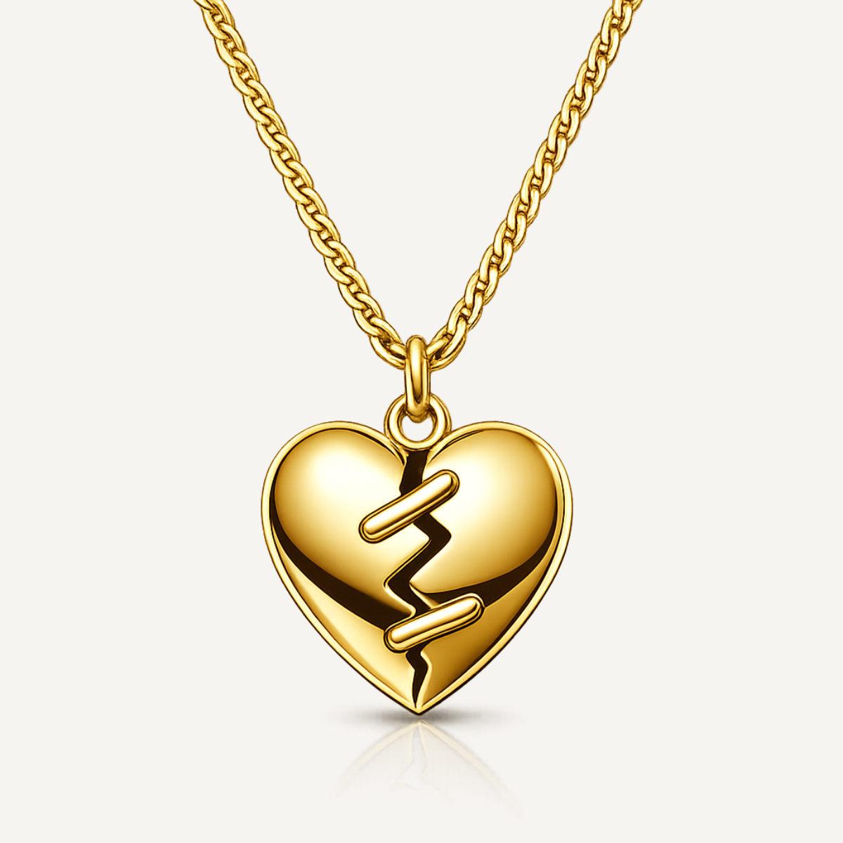 Stitched Heart Necklace