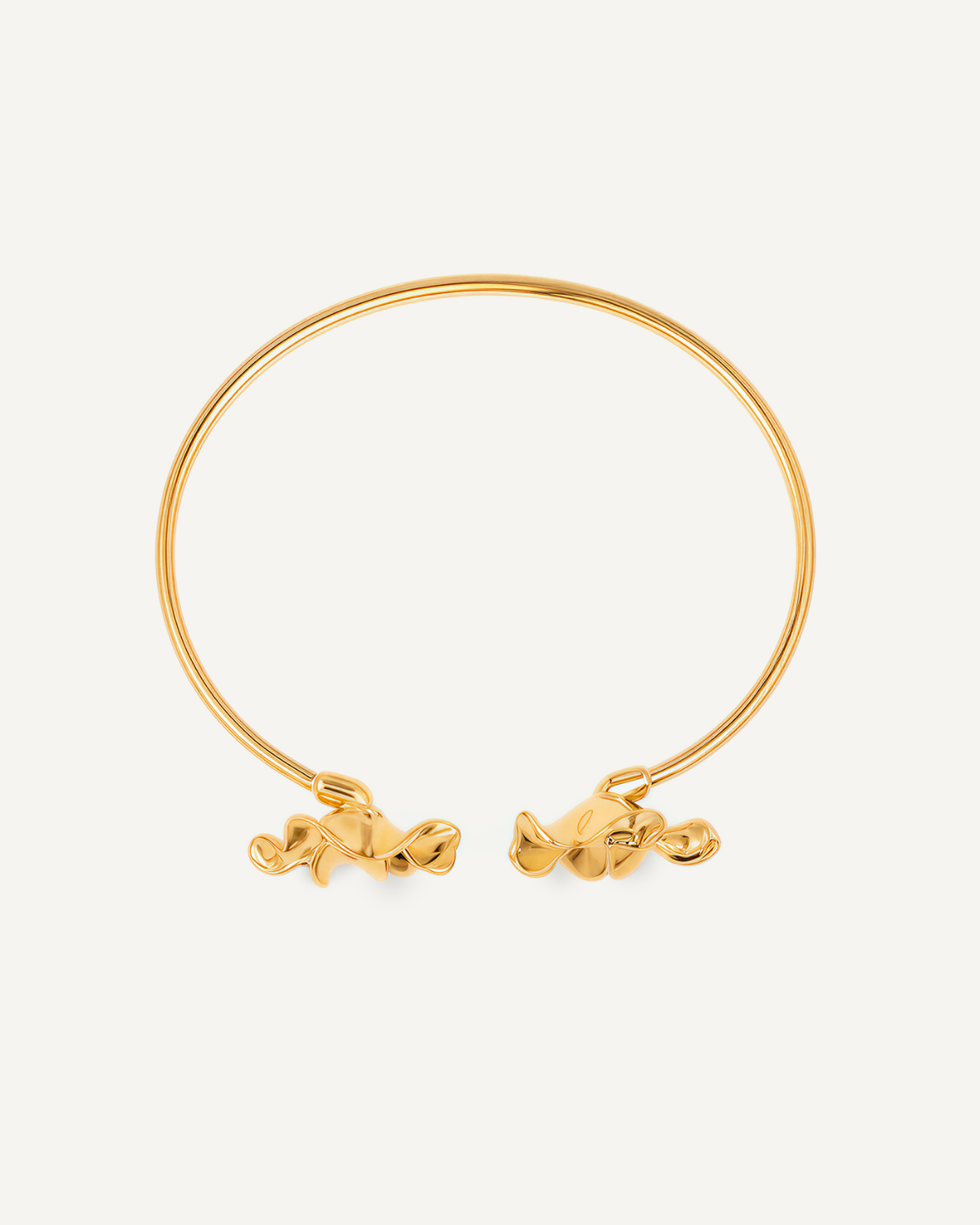 Bloom Bangle i gull sett fra siden