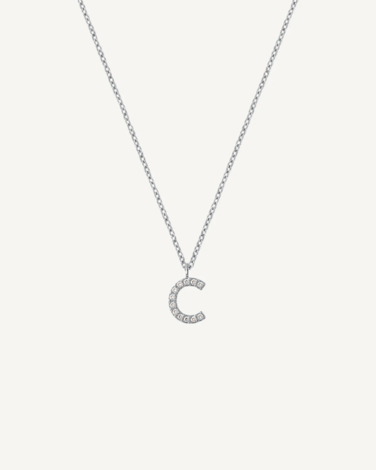 Initial Diamond Necklace