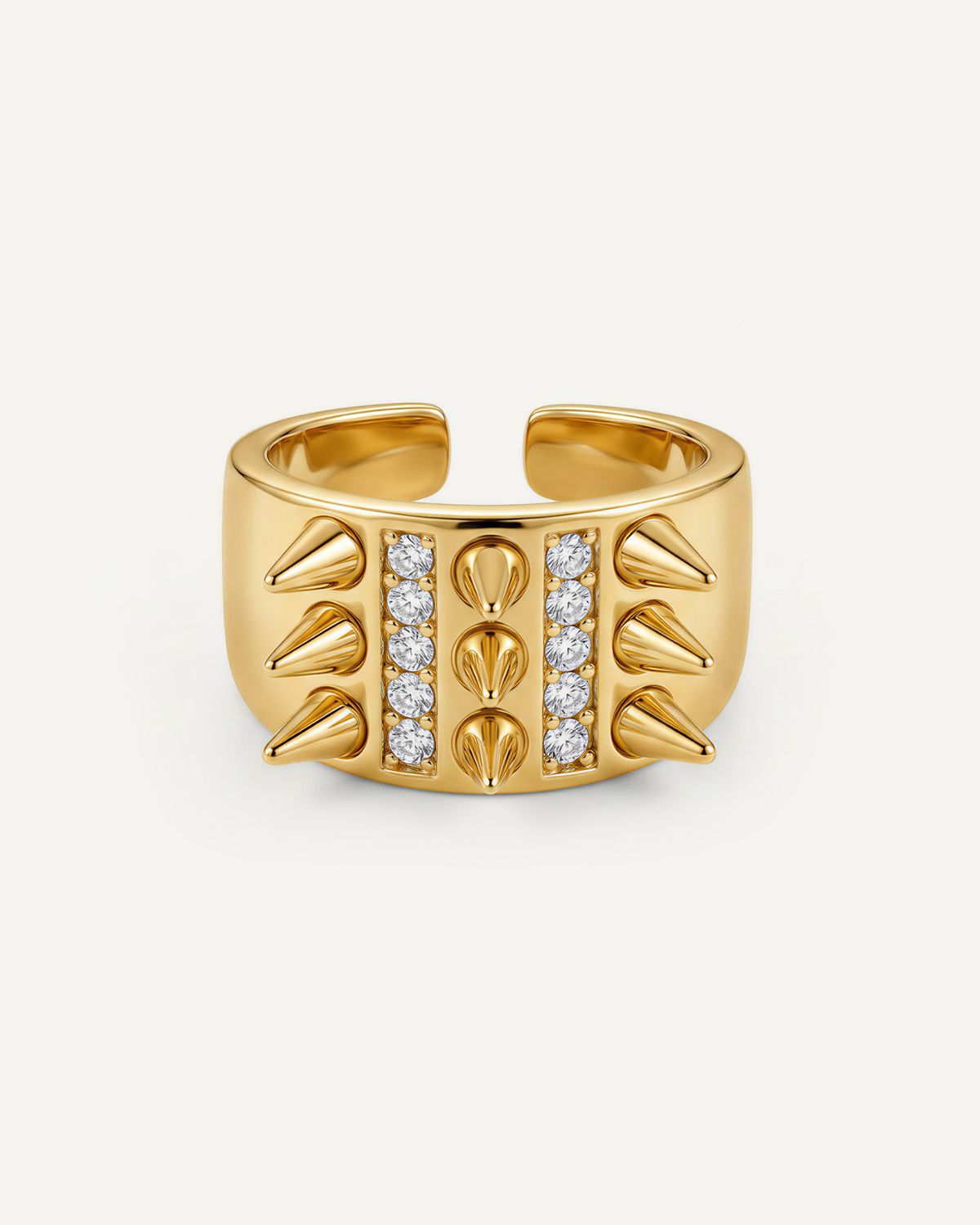 Edgy Elegance Ring