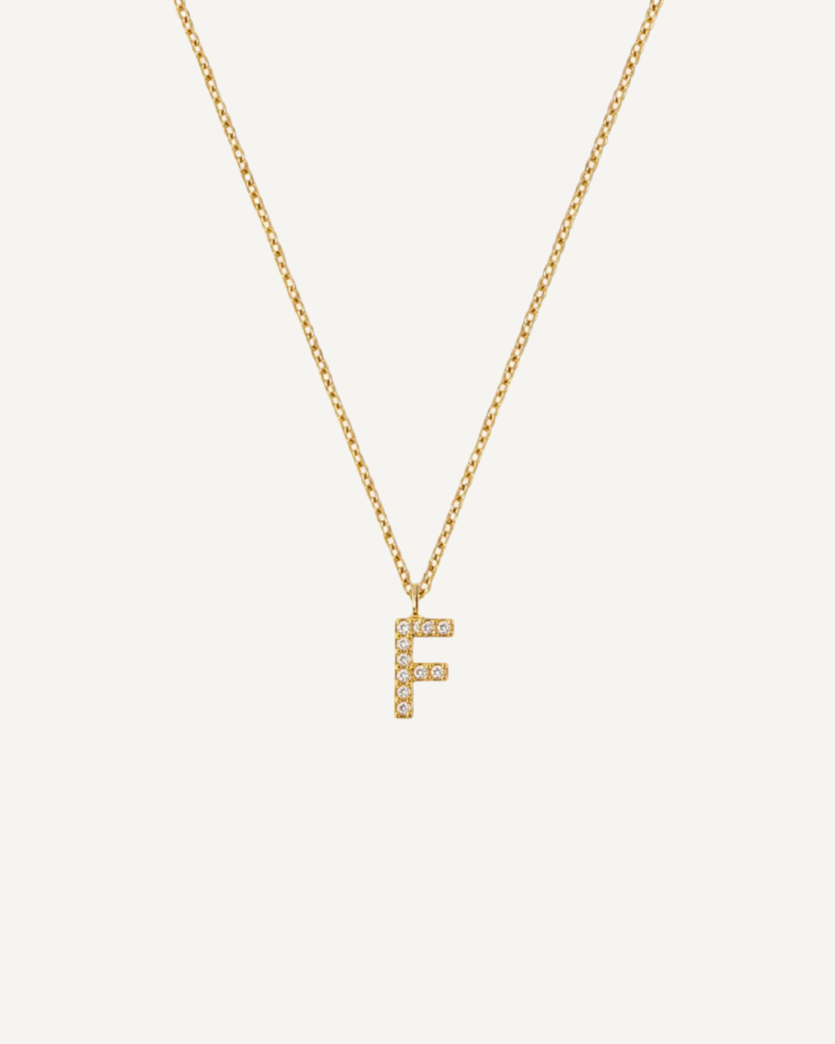 Initial Diamond Necklace