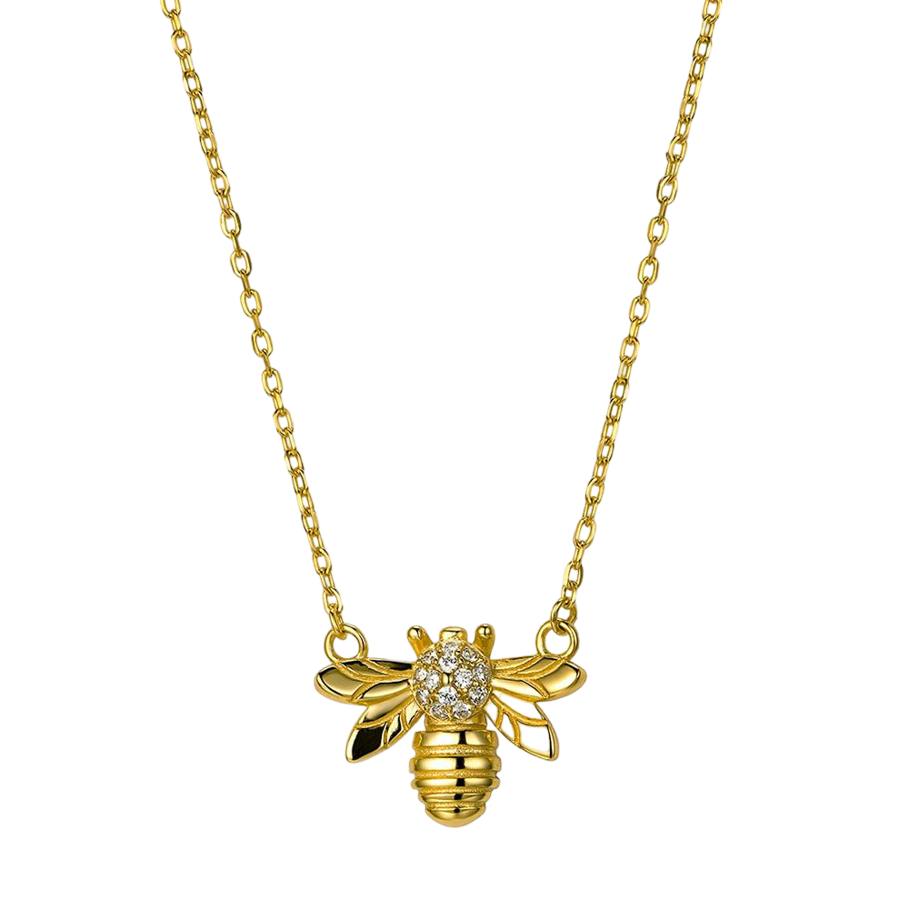 Crystal Bee Necklace
