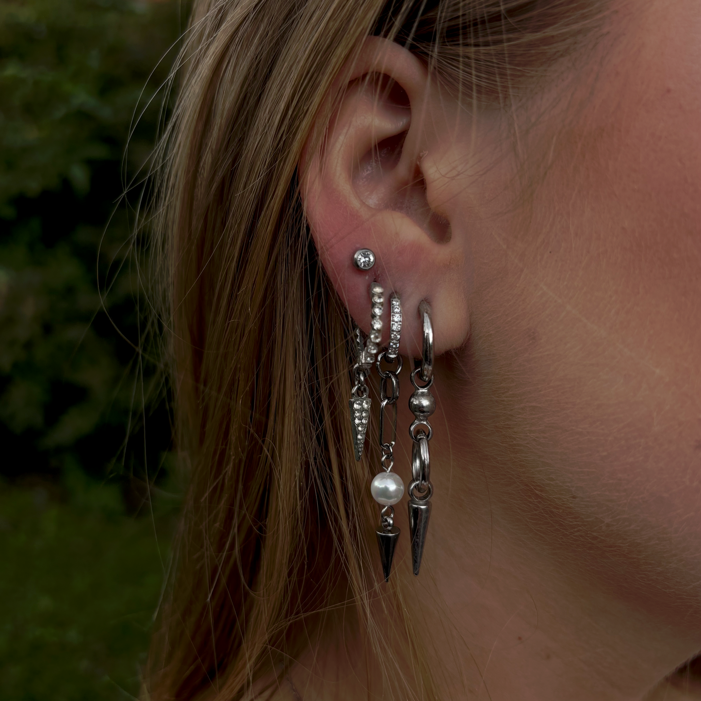 Pearl Spike Bold Earrings