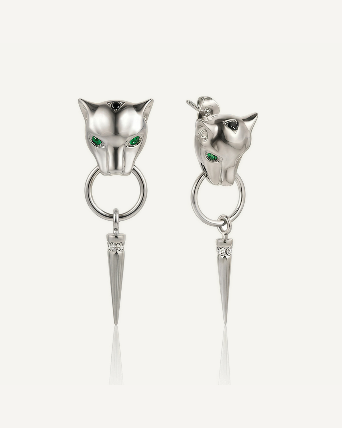 Leopard Drop Earrings