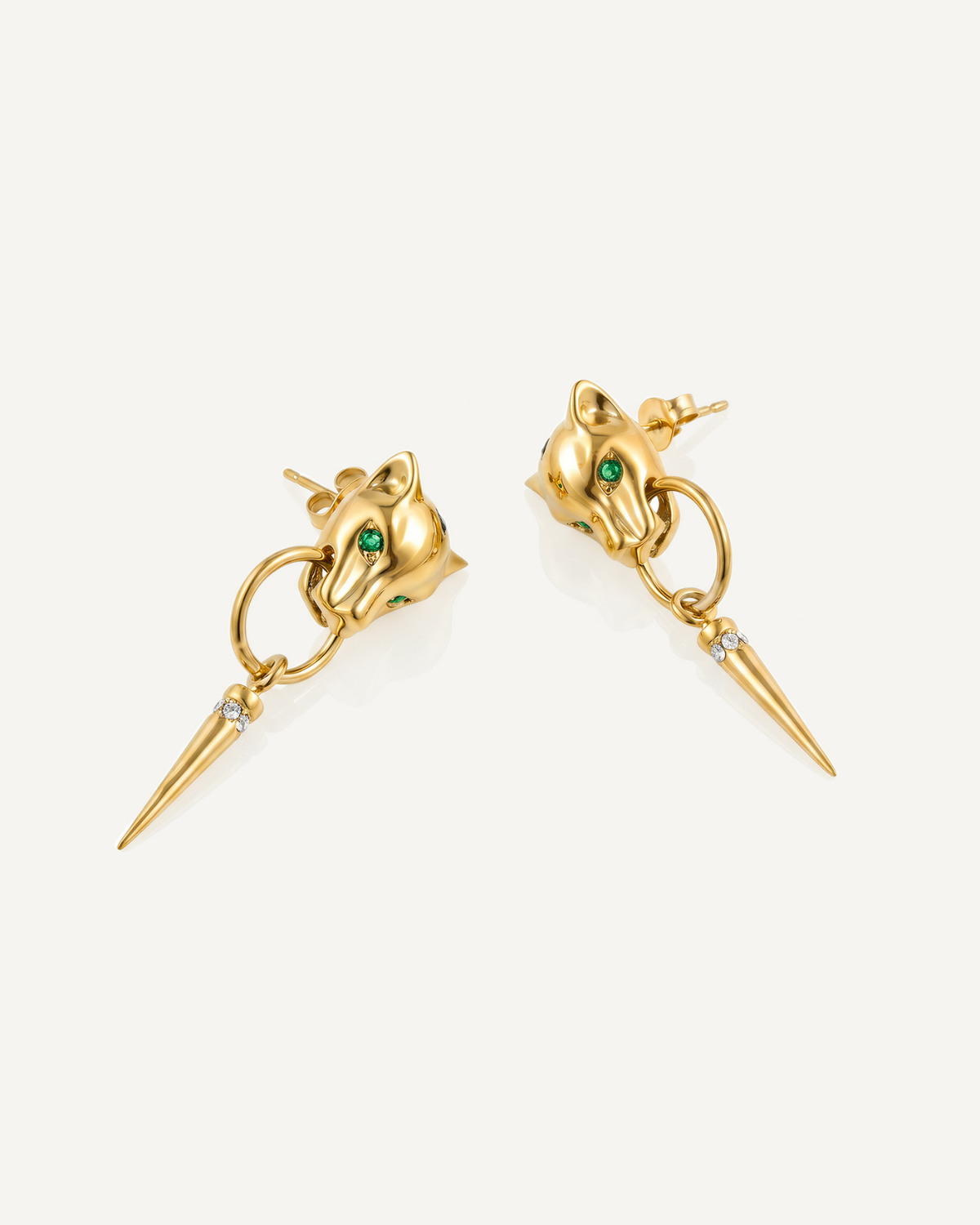 Leopard Drop Earrings