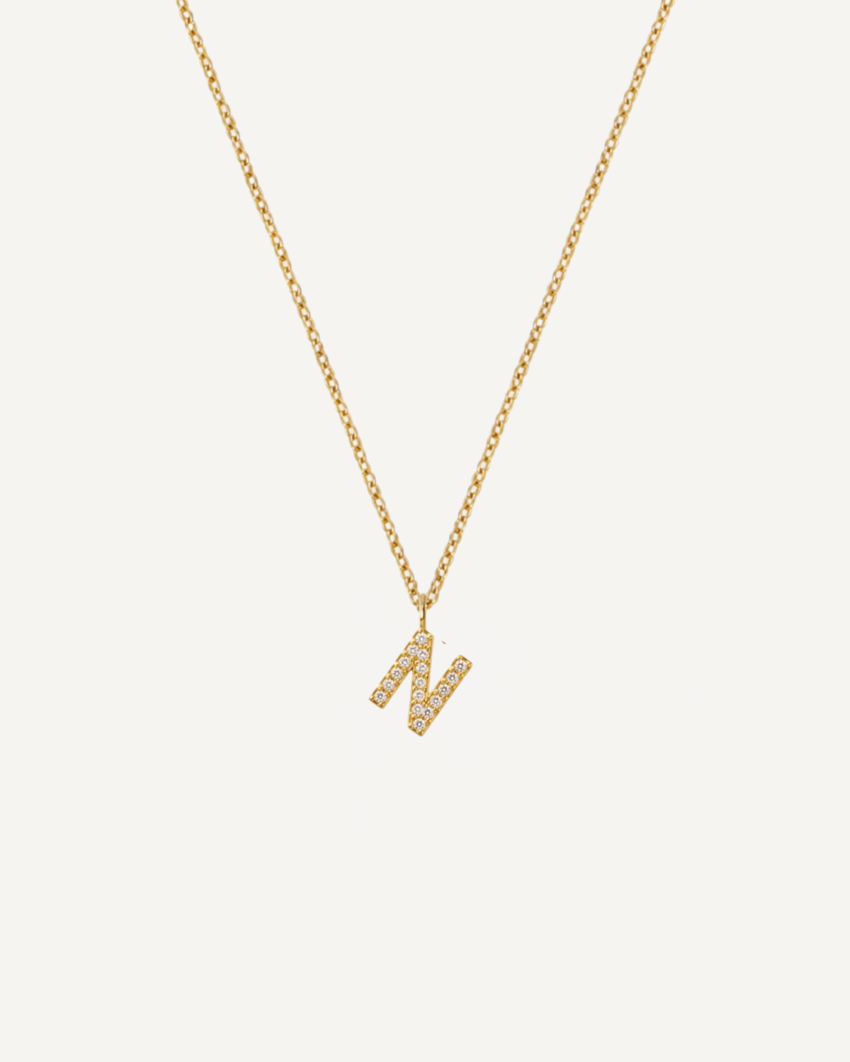 Initial Diamond Necklace