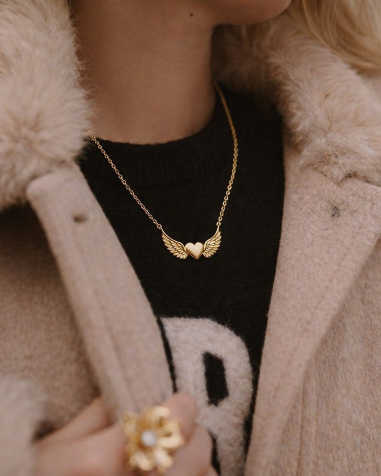 Winged Heart Necklace