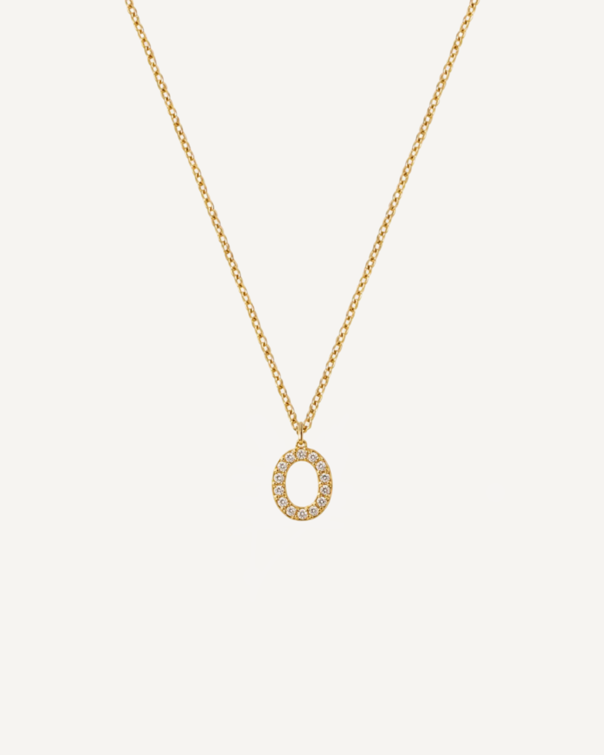Initial Diamond Necklace