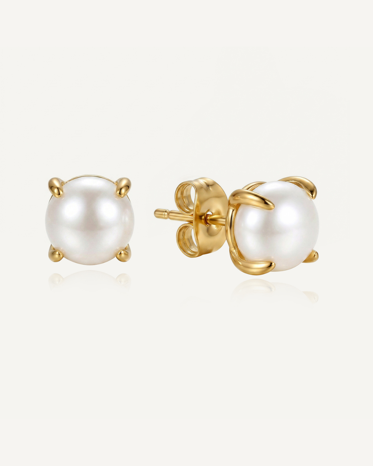 Pearl Fang Stud Earrings