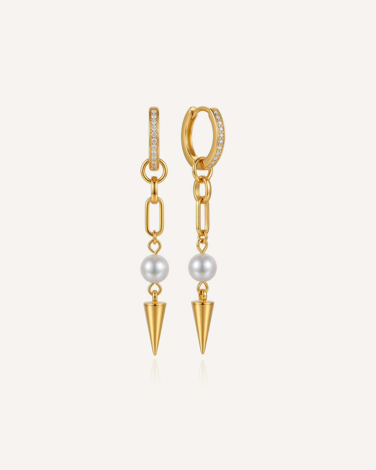 Pearl Spike Bold Earrings