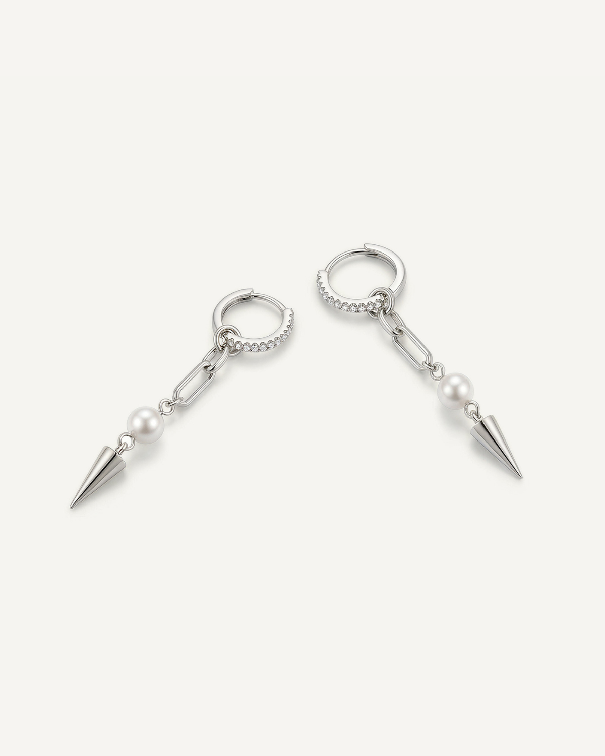 Pearl Spike Bold Earrings
