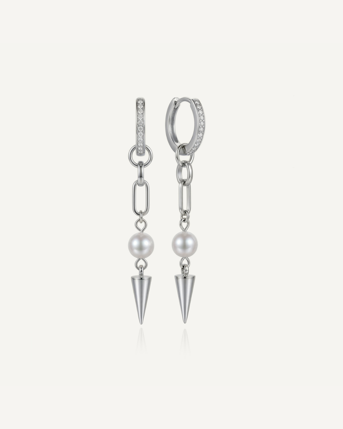 Pearl Spike Bold Earrings
