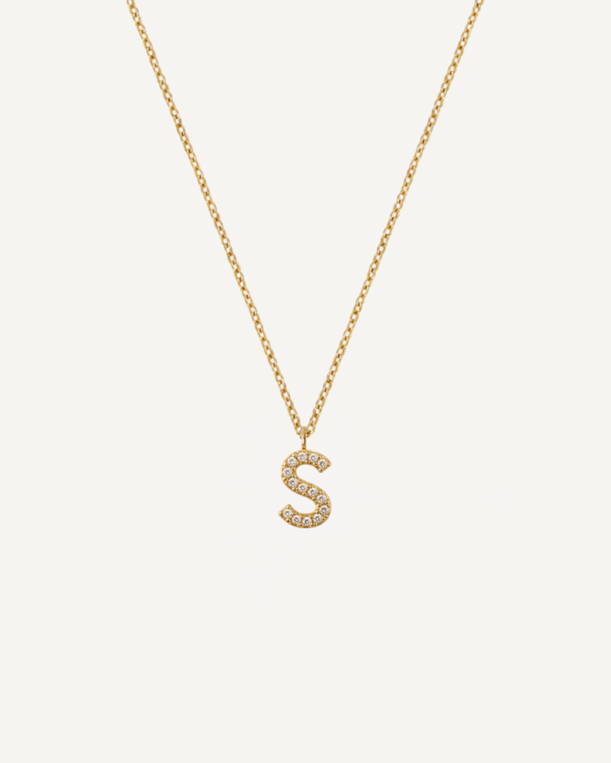 Initial Diamond Necklace