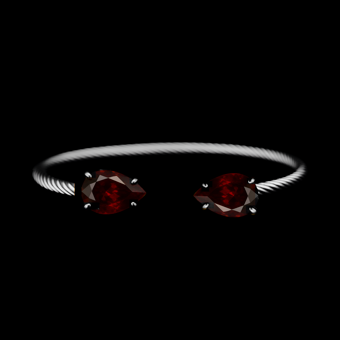 Ruby Twist Bracelet