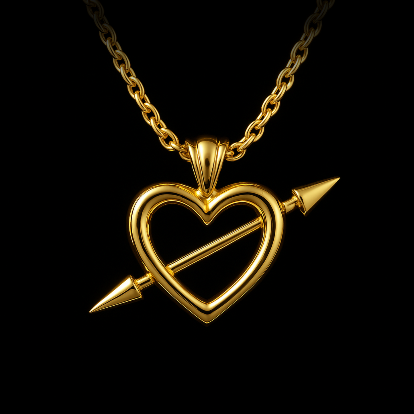 Pierced Heart Necklace