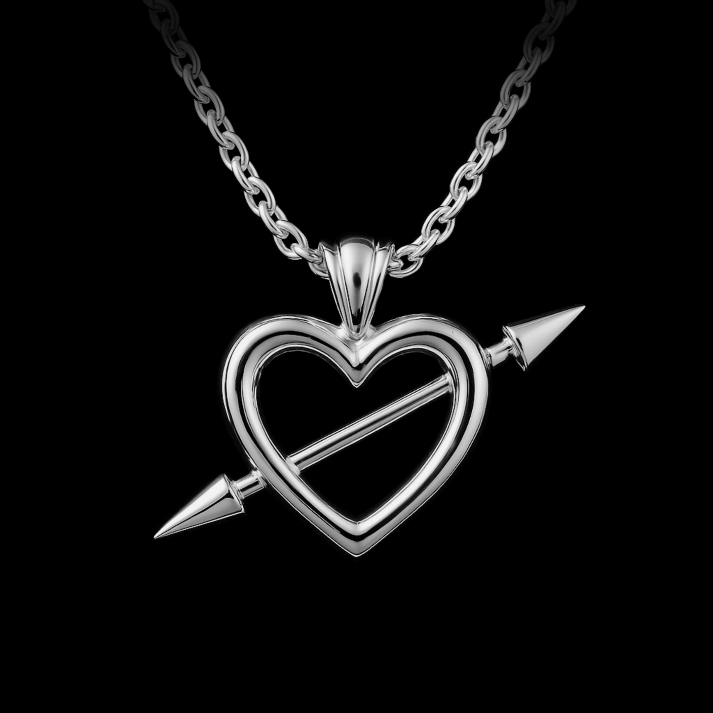 Pierced Heart Necklace