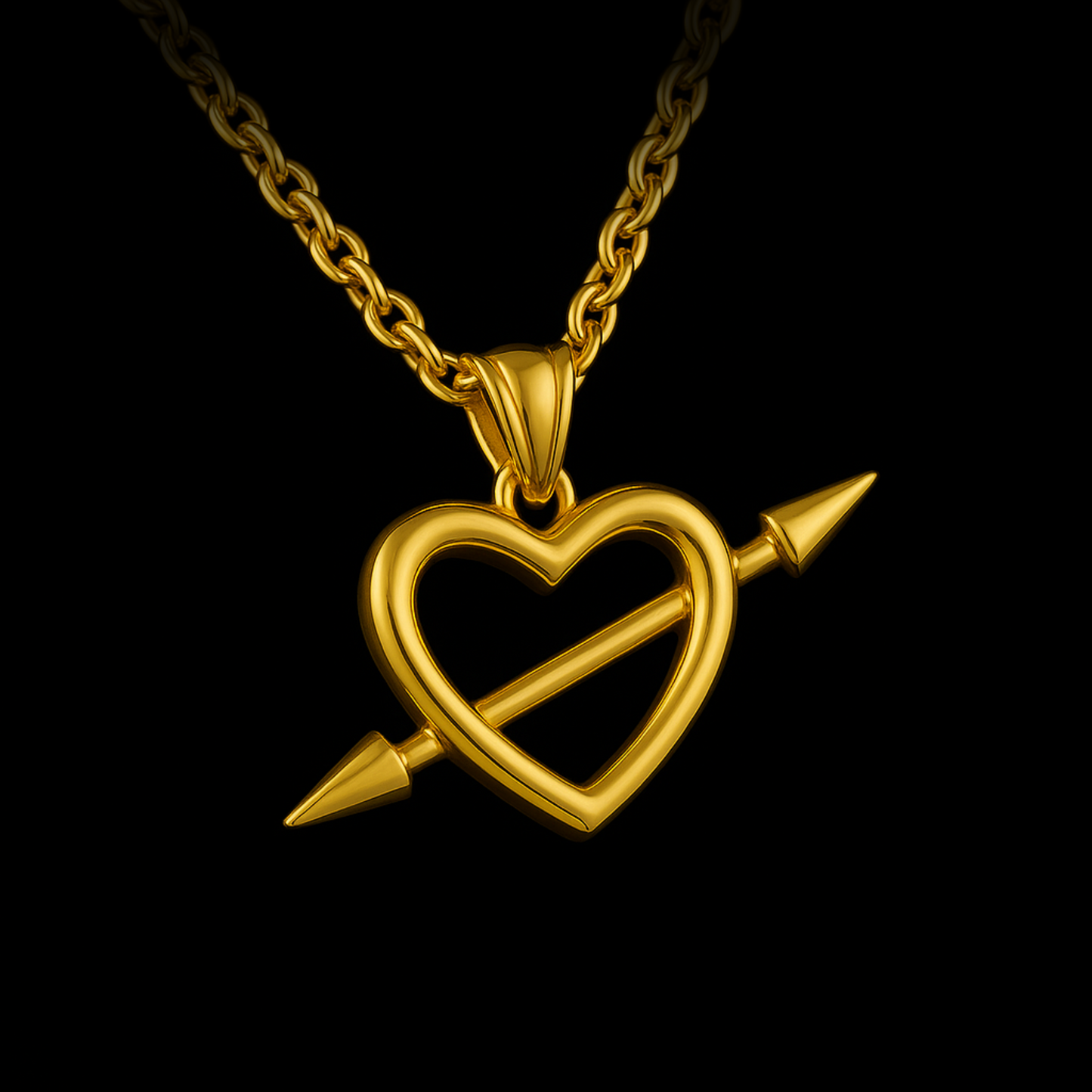 Pierced Heart Necklace