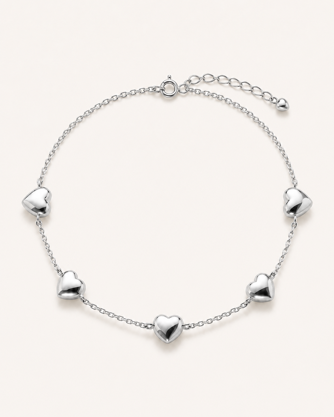 Heart Charm Bracelet