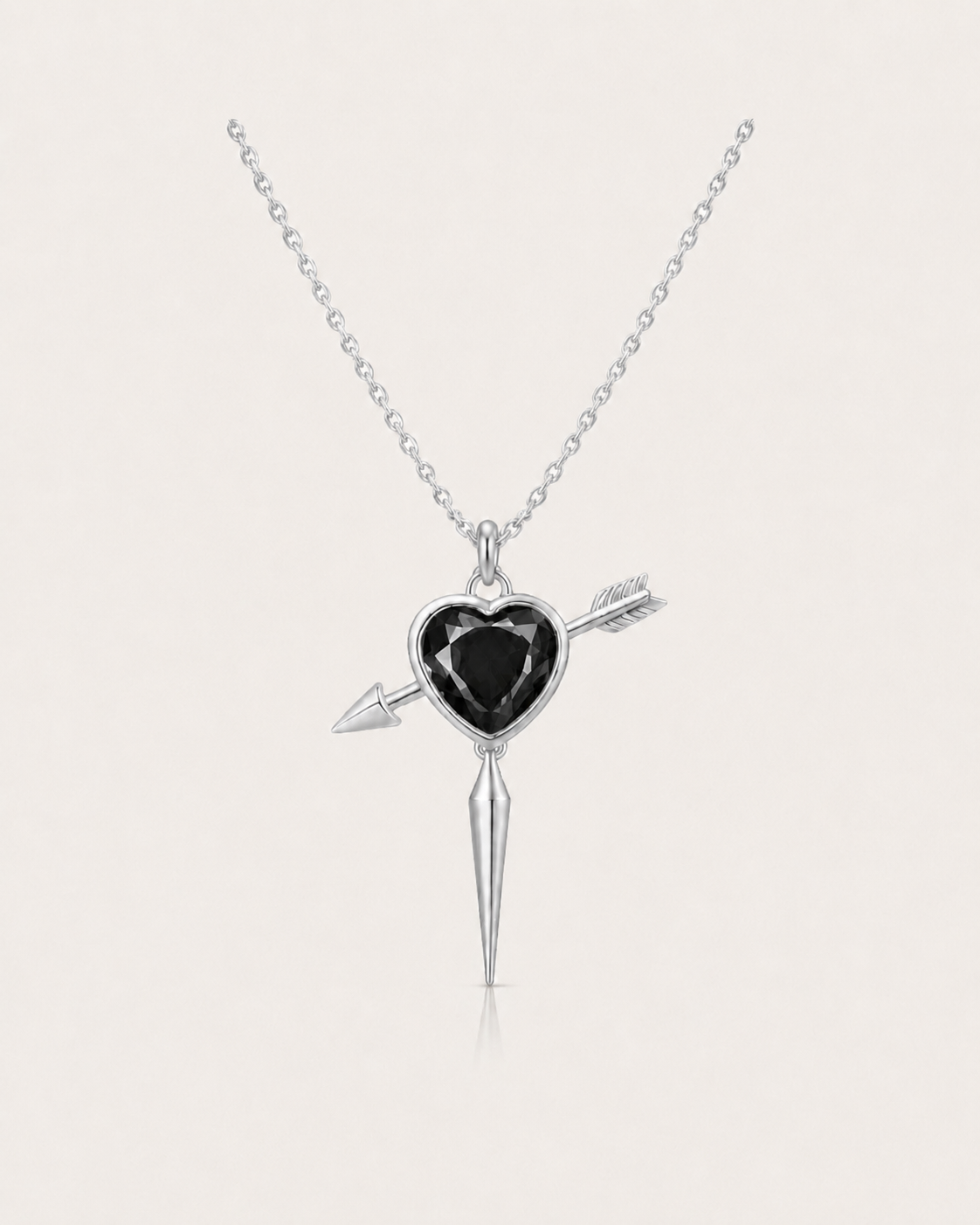 Heartpierced Spike Necklace