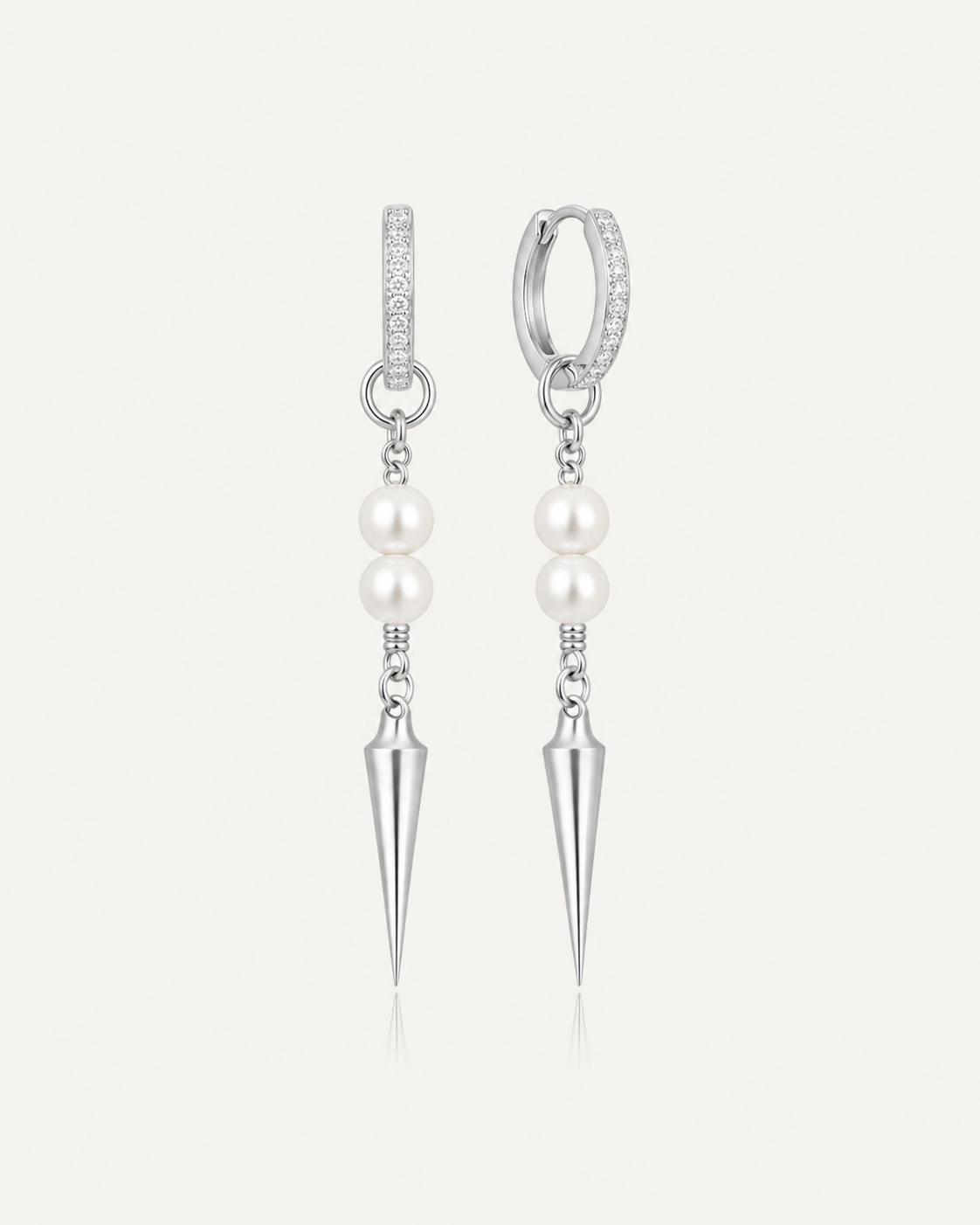 Pearl Spike Dagger Earrings