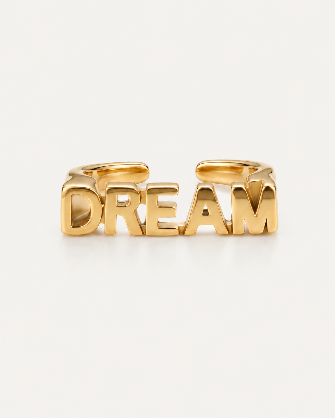 Gold DREAM Ring, front view