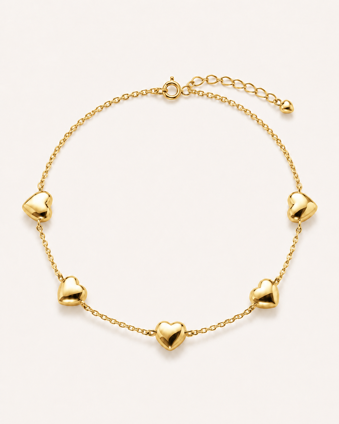 Heart Charm Bracelet