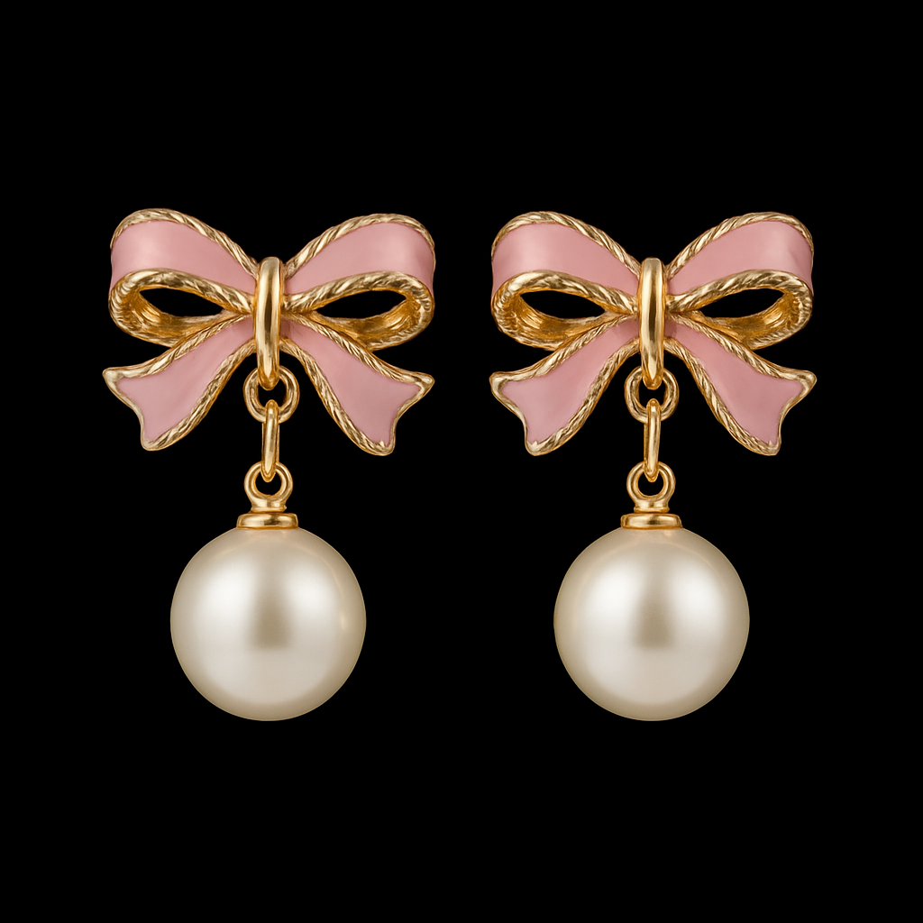 Bow Pearl Earrings