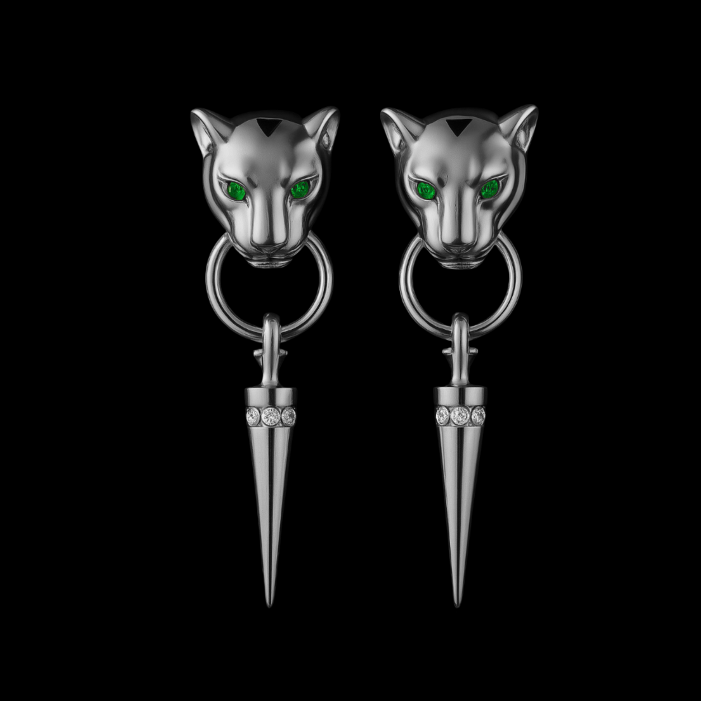 Leopard Drop Earrings